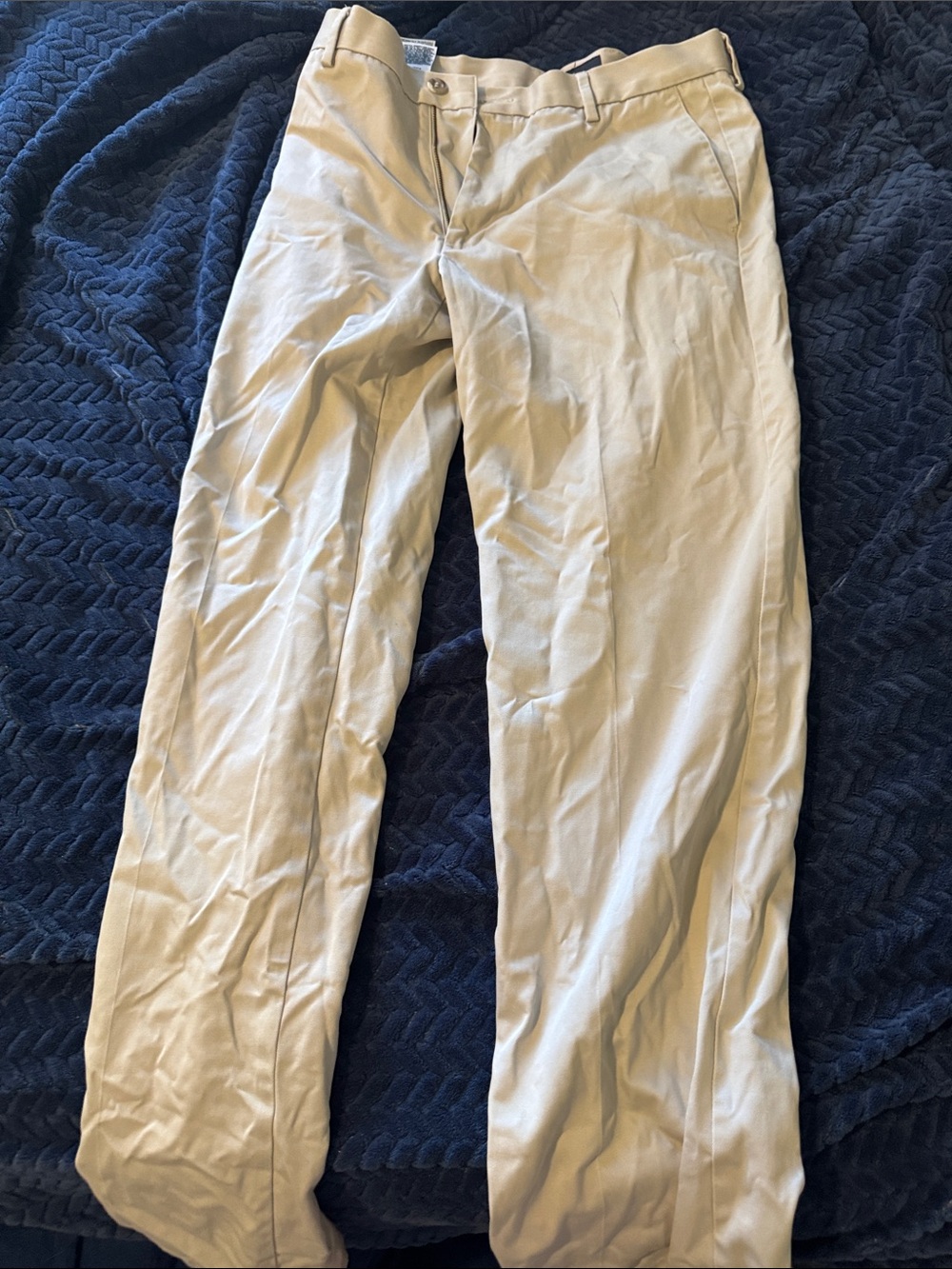 Men's Khaki Dress Pants - Classic Straight Fit